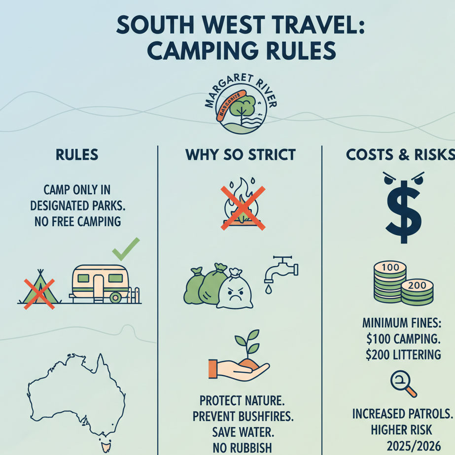 free camping in margaret river